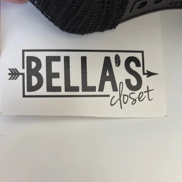 Black Trucker Hat with Yellow 'Lake Legend' Print - Picture 3 of 3